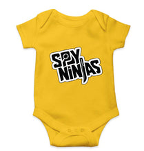 Load image into Gallery viewer, Spy Ninja Kids Romper For Baby Boy/Girl-0-5 Months(18 Inches)-Yellow-Ektarfa.online
