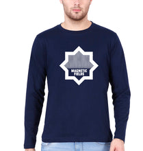 Load image into Gallery viewer, Magnetic fields Full Sleeves T-Shirt for Men-S(38 Inches)-Navy Blue-Ektarfa.online
