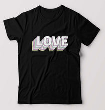 Load image into Gallery viewer, Love T-Shirt for Men-S(38 Inches)-Black-Ektarfa.online
