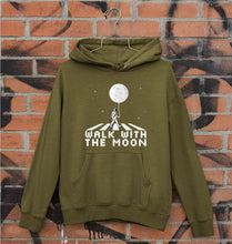 Load image into Gallery viewer, Moon Space Unisex Hoodie for Men/Women-S(40 Inches)-Olive Green-Ektarfa.online
