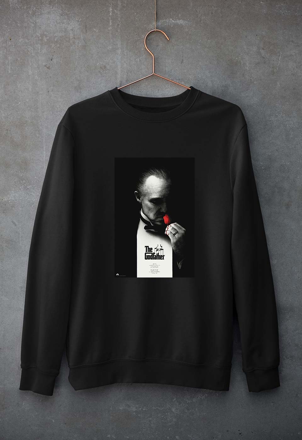 The Godfather Unisex Sweatshirt for Men/Women-S(40 Inches)-Black-Ektarfa.online