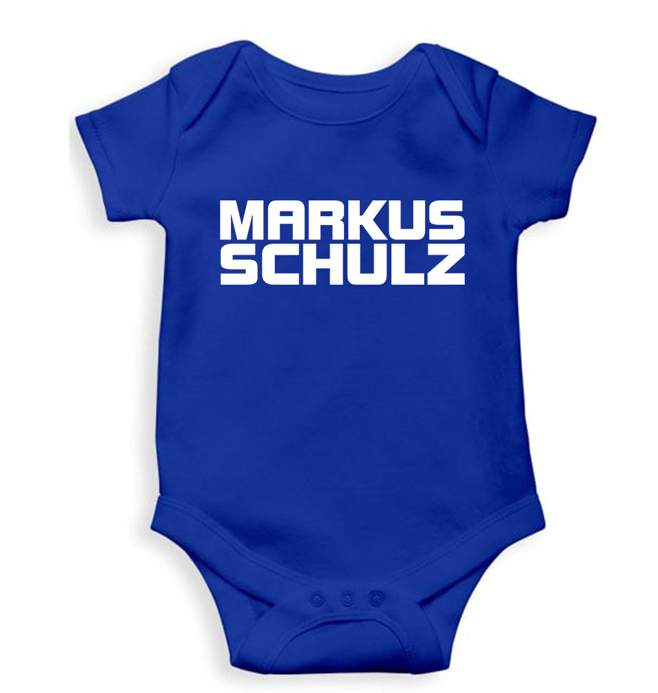 Markus Schulz Kids Romper For Baby Boy/Girl-0-5 Months(18 Inches)-Royal Blue-Ektarfa.online