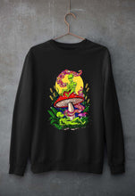 Load image into Gallery viewer, Trippy Psychedelic Weed Stoned Unisex Sweatshirt for Men/Women-Black-Ektarfa.online
