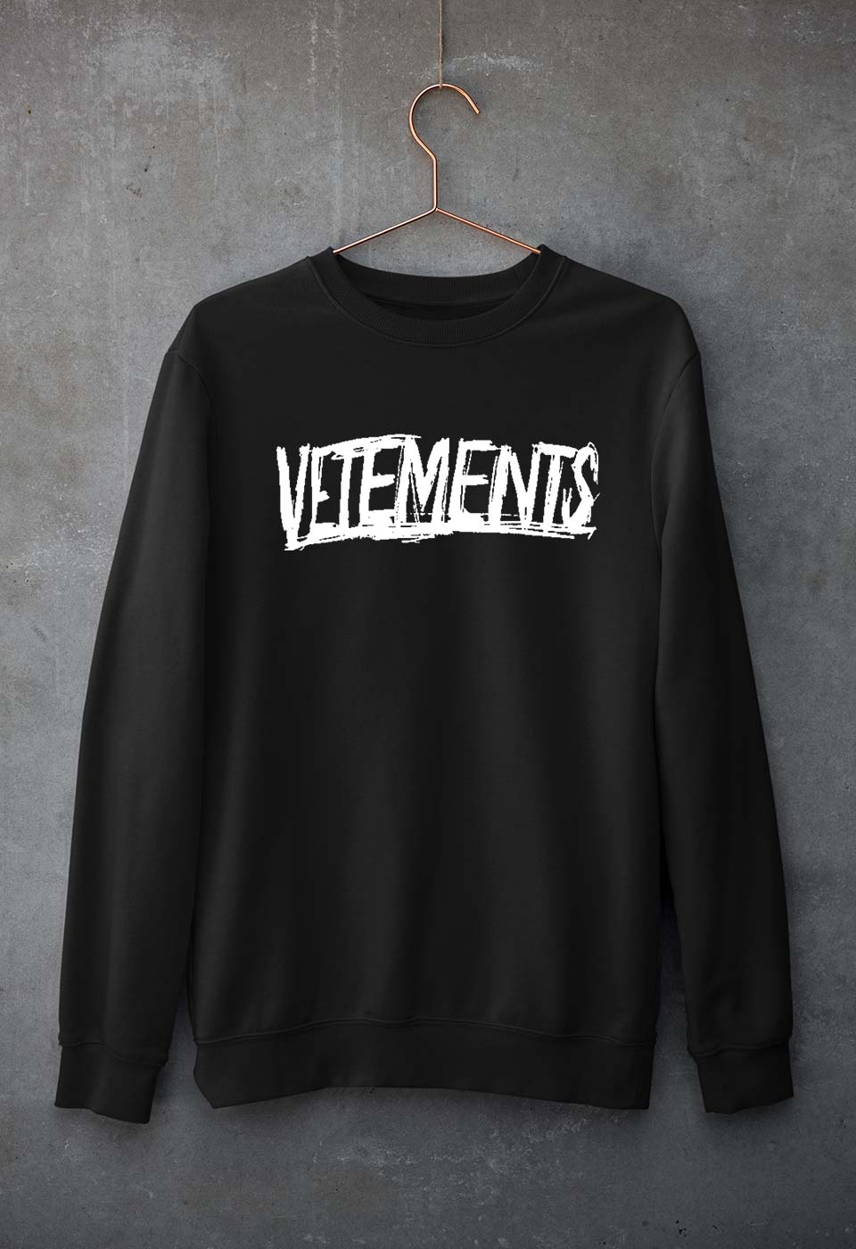 Vetements Unisex Sweatshirt for Men/Women-Black-Ektarfa.online