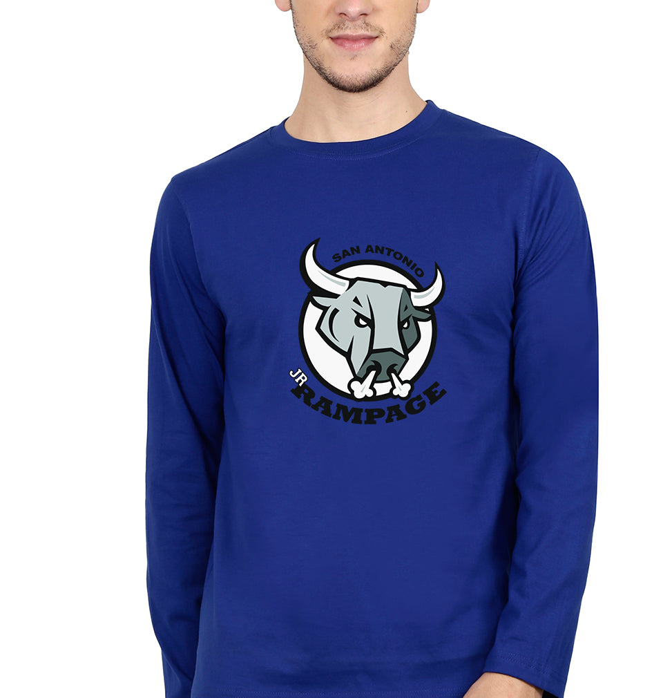 Rampage Full Sleeves T-Shirt for Men-Royal Blue-Ektarfa.online