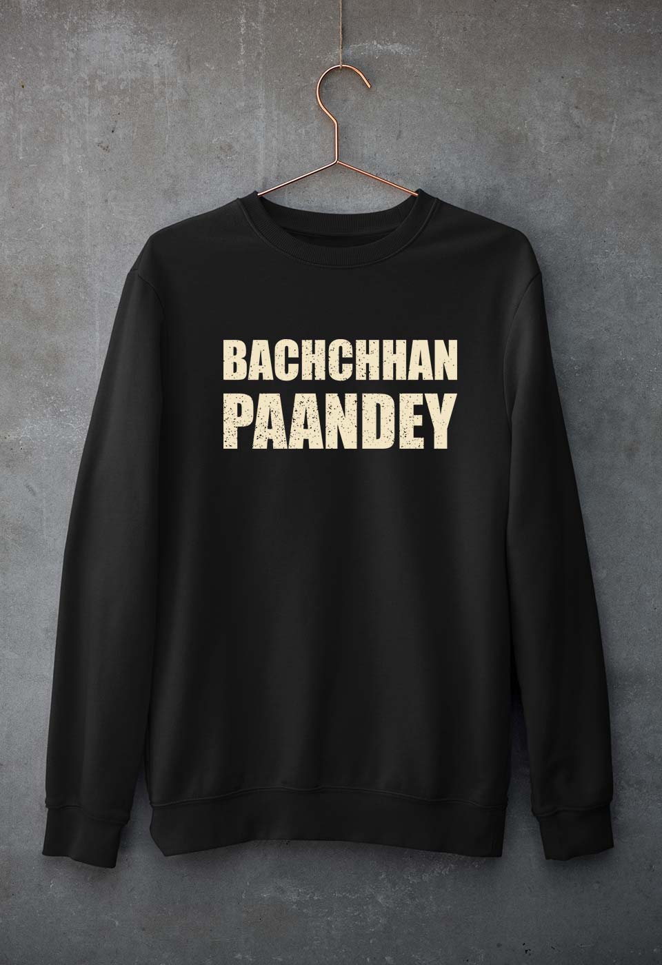 Bachchan Pandey Unisex Sweatshirt for Men/Women-Black-Ektarfa.online