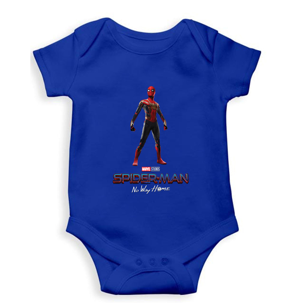 Spiderman Superhero Kids Romper For Baby Boy/Girl-0-5 Months(18 Inches)-Royal Blue-Ektarfa.online