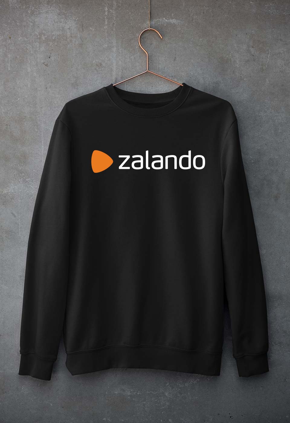 Zalando Unisex Sweatshirt for Men/Women-S(40 Inches)-Black-Ektarfa.online