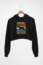 Load image into Gallery viewer, Horse Crop HOODIE FOR WOMEN-Black-Ektarfa.online
