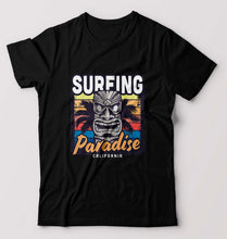 Load image into Gallery viewer, Surfing California Wild T-Shirt for Men-S(38 Inches)-Black-Ektarfa.online
