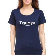 Load image into Gallery viewer, Triumph T-Shirt for Women-Navy Blue-Ektarfa.online
