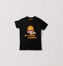 Load image into Gallery viewer, My Friend Ganesha T-Shirt for Boy/Girl-Black-Ektarfa.online
