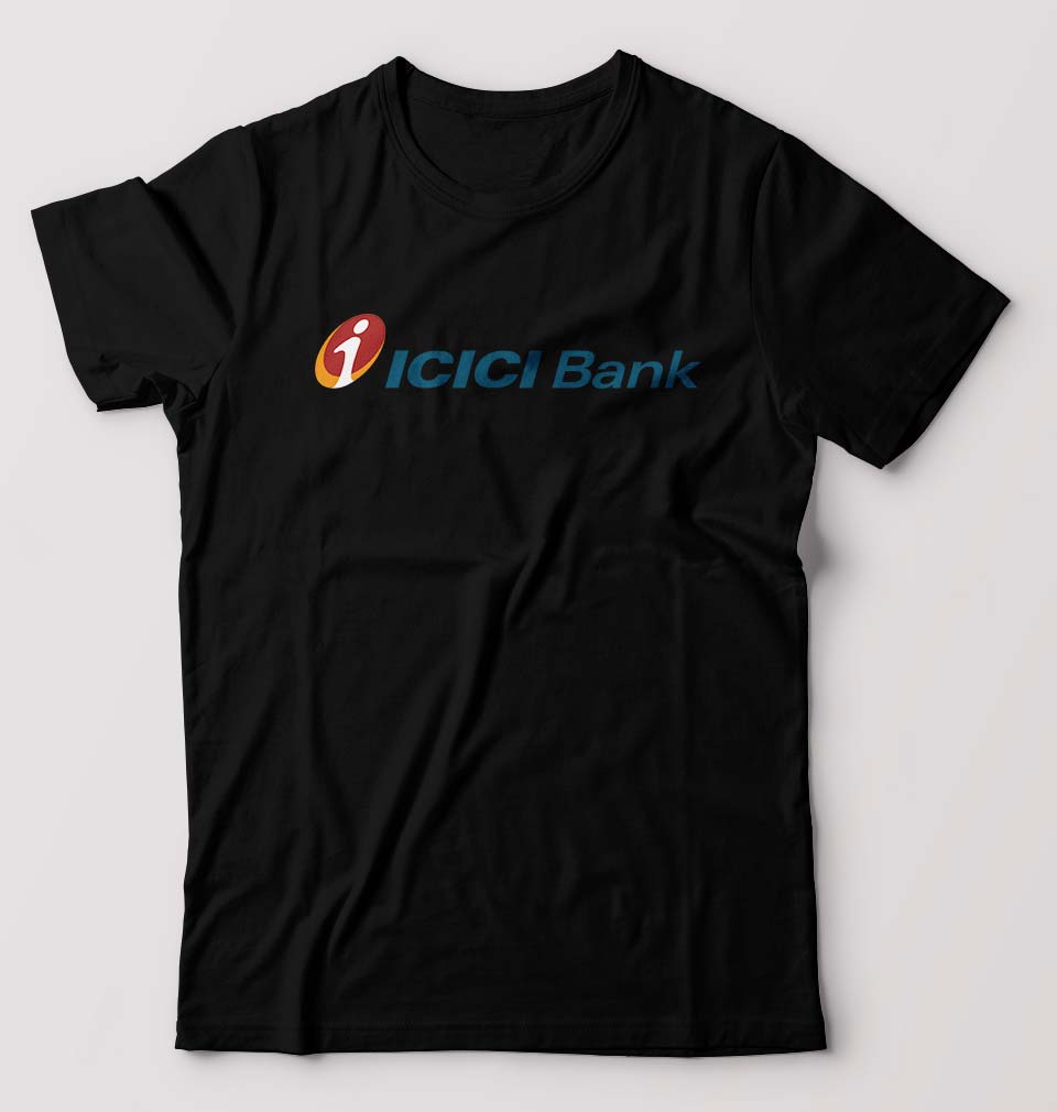 ICICI Bank T-Shirt for Men-Black-Ektarfa.online