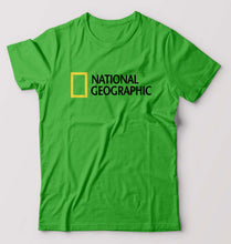 Load image into Gallery viewer, National geographic T-Shirt for Men-S(38 Inches)-flag green-Ektarfa.online

