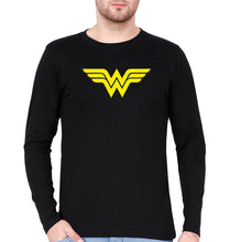 Load image into Gallery viewer, Wonder Woman Superhero Full Sleeves T-Shirt for Men-Black-Ektarfa.online
