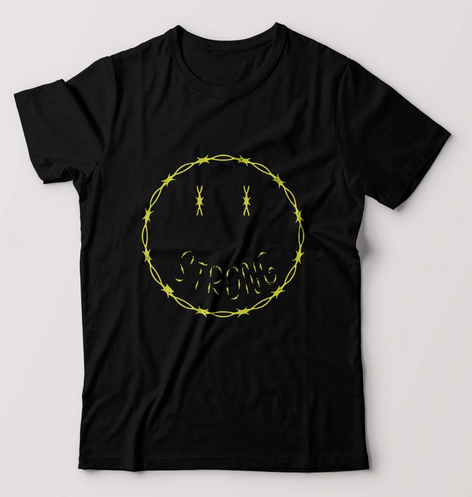 Strong Emoji T-Shirt for Men-Black-Ektarfa.online
