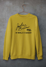 Load image into Gallery viewer, Justin Bieber Unisex Sweatshirt for Men/Women-S(40 Inches)-Mustard Yellow-Ektarfa.online
