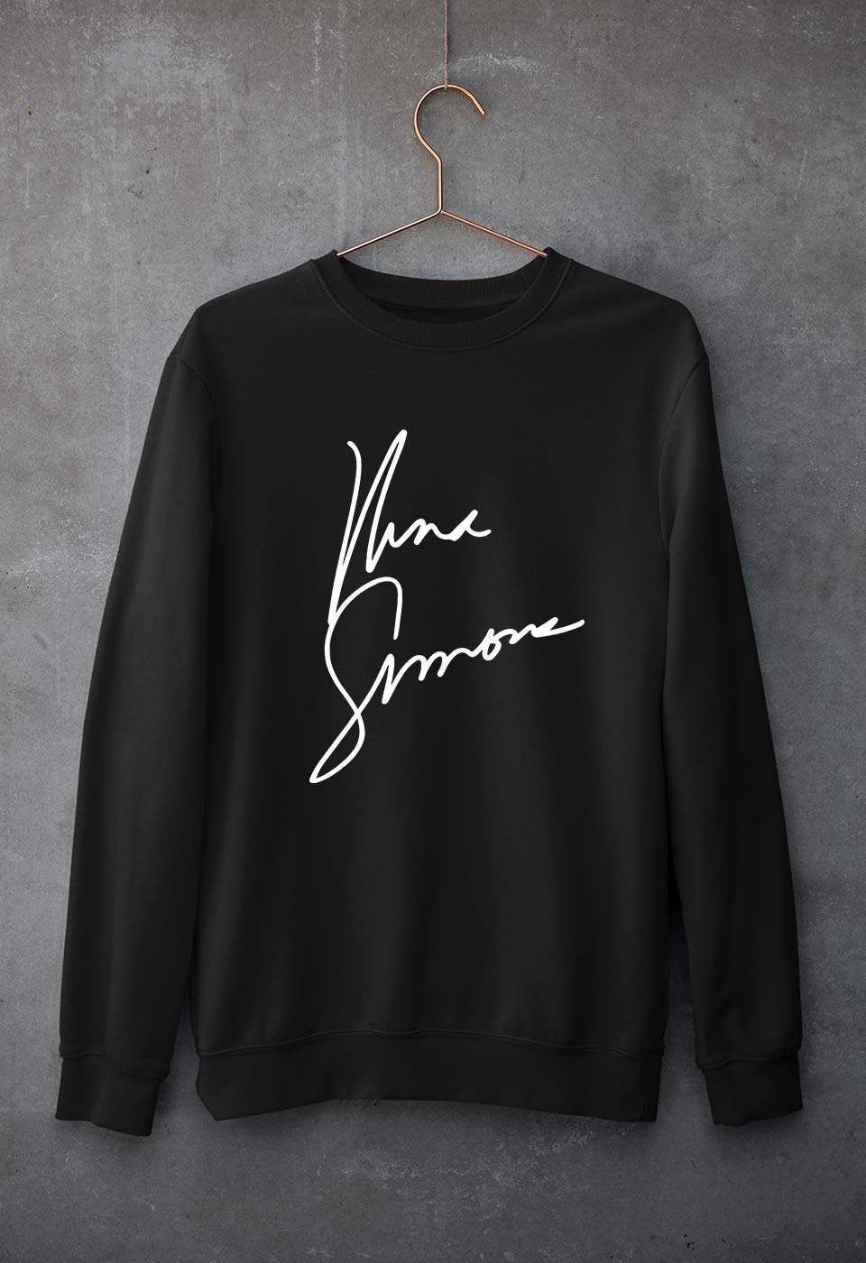 Nina Simone Unisex Sweatshirt for Men/Women-Black-Ektarfa.online