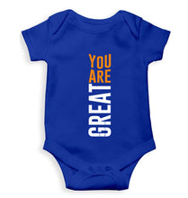 Load image into Gallery viewer, You Are Great Kids Romper For Baby Boy/Girl-0-5 Months(18 Inches)-Royal Blue-Ektarfa.online
