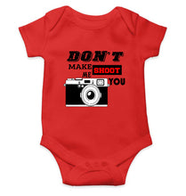 Load image into Gallery viewer, don&#39;t make me shoot u Kids Romper For Baby Boy/Girl-0-5 Months(18 Inches)-RED-Ektarfa.online
