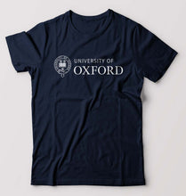 Load image into Gallery viewer, University of Oxford T-Shirt for Men-S(38 Inches)-Navy Blue-Ektarfa.online
