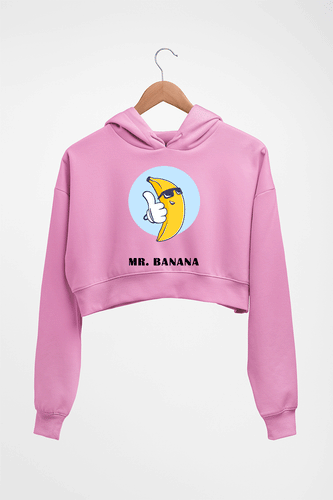 Banana Crop HOODIE FOR WOMEN-Light Baby Pink-Ektarfa.online