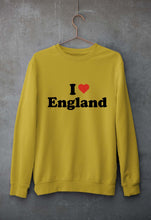 Load image into Gallery viewer, I Love England Unisex Sweatshirt for Men/Women-Mustard Yellow-Ektarfa.online
