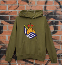 Load image into Gallery viewer, Real-Sociedad Unisex Hoodie for Men/Women-Olive Green-Ektarfa.online
