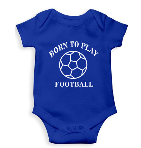Play Football Kids Romper For Baby Boy/Girl-0-5 Months(18 Inches)-Royal Blue-Ektarfa.online