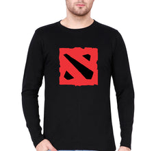 Load image into Gallery viewer, Dota Full Sleeves T-Shirt for Men-S(38 Inches)-Black-Ektarfa.online

