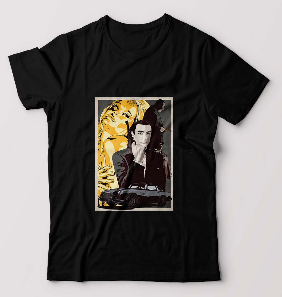 James Bond 007 T-Shirt for Men-Black-Ektarfa.online
