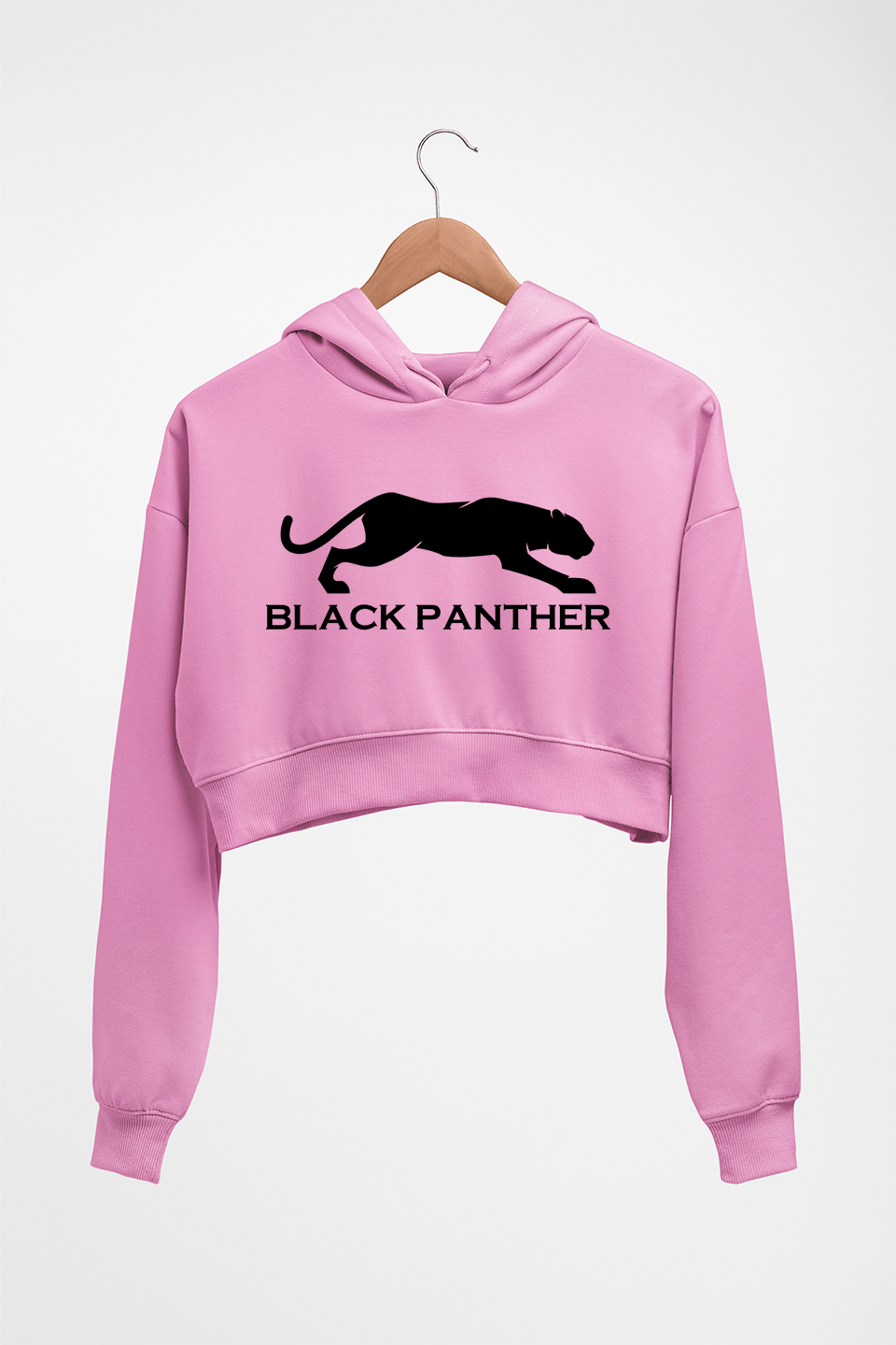 Black Panther Crop HOODIE FOR WOMEN