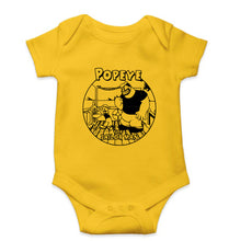 Load image into Gallery viewer, Popeye Kids Romper For Baby Boy/Girl-0-5 Months(18 Inches)-Yellow-Ektarfa.online
