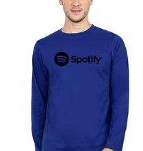 Load image into Gallery viewer, Spotify Full Sleeves T-Shirt for Men-Royal Blue-Ektarfa.online
