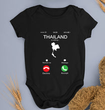 Load image into Gallery viewer, Thailand Calling Kids Romper For Baby Boy/Girl-0-5 Months(18 Inches)-Black-Ektarfa.online
