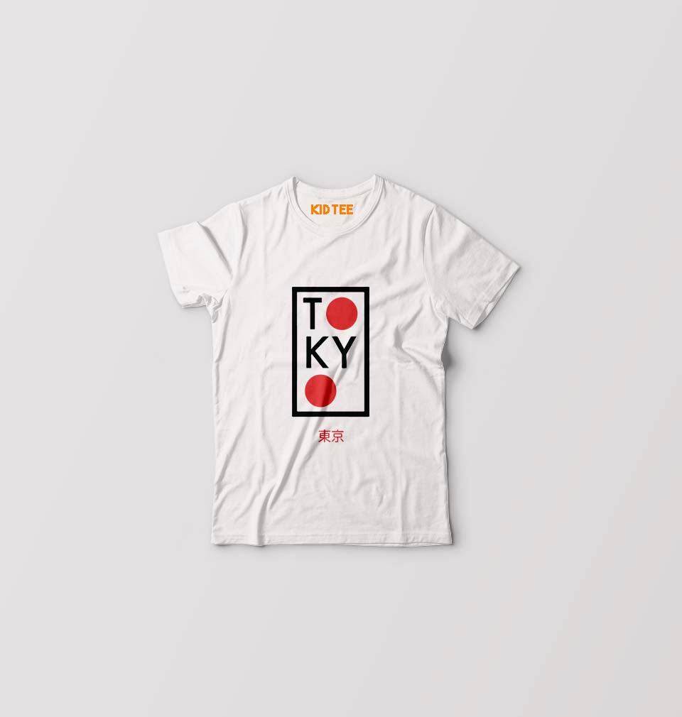 Tokyo Kids T-Shirt for Boy/Girl-White-Ektarfa.online