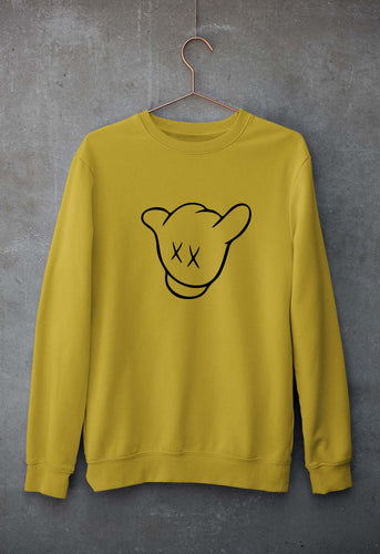 Kaws Unisex Sweatshirt for Men/Women-Mustard Yellow-Ektarfa.online