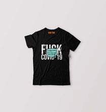 Load image into Gallery viewer, Fuck Covid Kids T-Shirt for Boy/Girl-Black-Ektarfa.online
