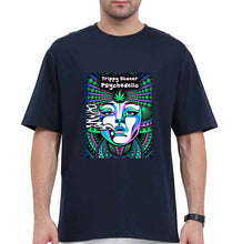Load image into Gallery viewer, Trippy Stoner Psychedelic Oversized T-Shirt for Men-Navy Blue-Ektarfa.online
