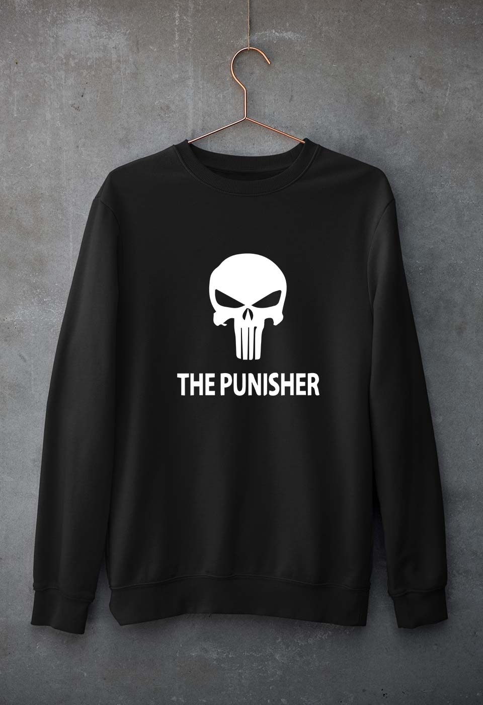 Punisher Unisex Sweatshirt for Men/Women-Black-Ektarfa.online