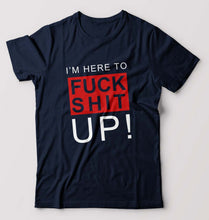Load image into Gallery viewer, Fuck T-Shirt for Men-Navy Blue-Ektarfa.online
