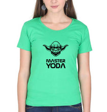Load image into Gallery viewer, Yoda Star Wars T-Shirt for Women-Flag Green-Ektarfa.online
