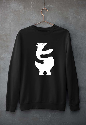 Hippo Dolphin Hug Unisex Sweatshirt for Men/Women-Black-Ektarfa.online