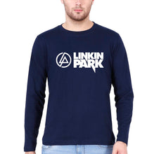 Load image into Gallery viewer, Linkin Park Full Sleeves T-Shirt for Men-S(38 Inches)-Navy Blue-Ektarfa.online
