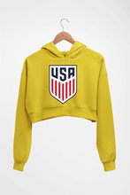 Load image into Gallery viewer, USA Football Crop HOODIE FOR WOMEN
