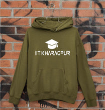 Load image into Gallery viewer, IIT Kharagpur Unisex Hoodie for Men/Women-S(40 Inches)-Olive Green-Ektarfa.online
