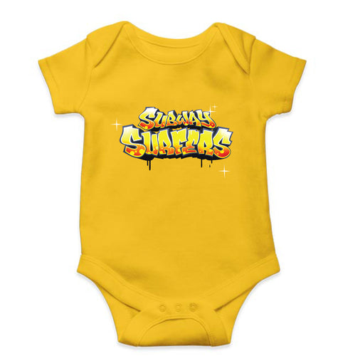 Subway Surfers Kids Romper For Baby Boy/Girl-Yellow-Ektarfa.online
