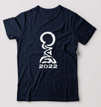 Load image into Gallery viewer, FIFA World Cup Qatar 2022 T-Shirt for Men-S(38 Inches)-Navy Blue-Ektarfa.online
