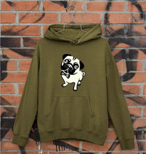 Load image into Gallery viewer, Pug Dog Unisex Hoodie for Men/Women-S(40 Inches)-Olive Green-Ektarfa.online
