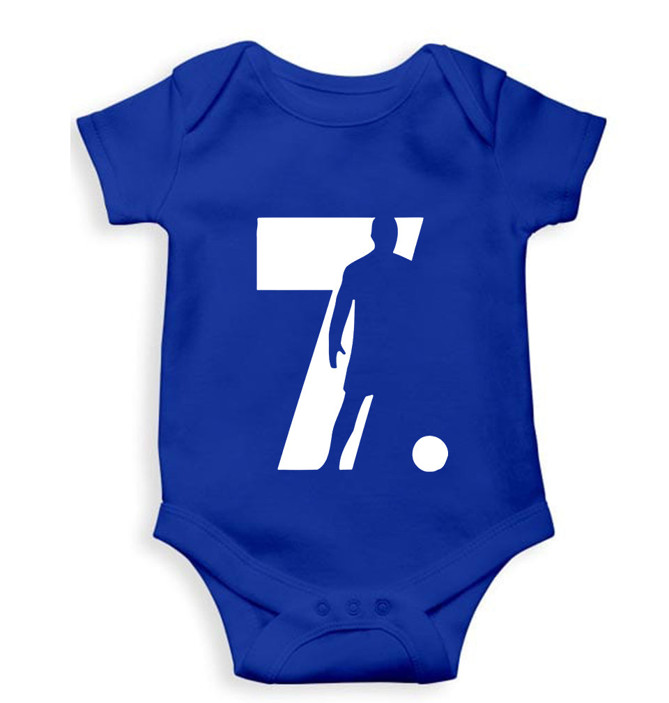 Cristiano Ronaldo CR7 Kids Romper For Baby Boy/Girl-Royal Blue-Ektarfa.online